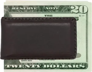 Magnetic Money Clip for Men Genuine Leather Money Clip for Men with 2 Strong Shielded Magnets | Minimalist, Slim Money Clip Holds 10 to 12 Bills