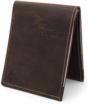 Main Street Forge Bifold Wallet | Made in USA | Mens Leather Bifold Wallets (Bootlegger Brown)