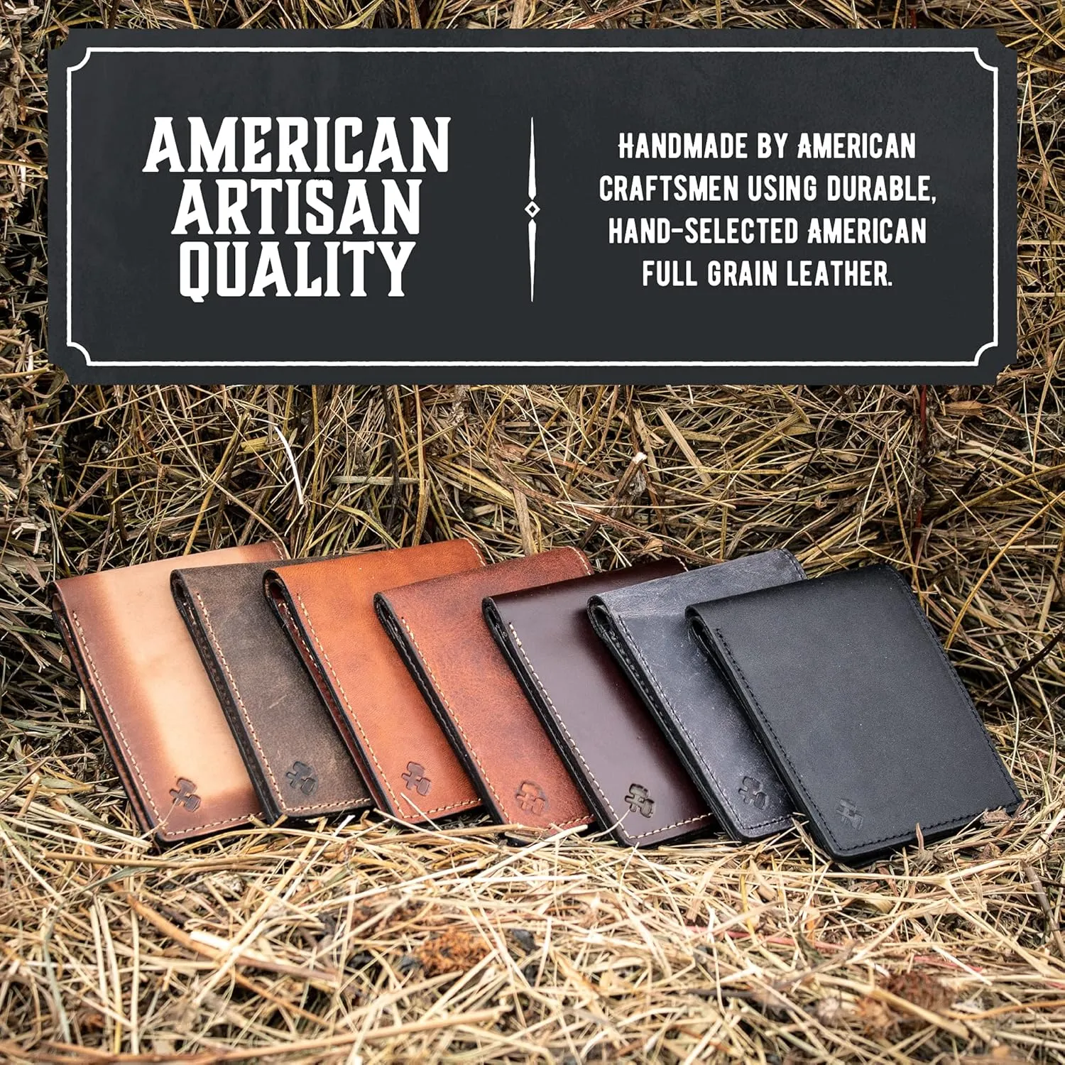 Main Street Forge Bifold Wallet | Made in USA | Mens Leather Bifold Wallets (Bootlegger Brown)