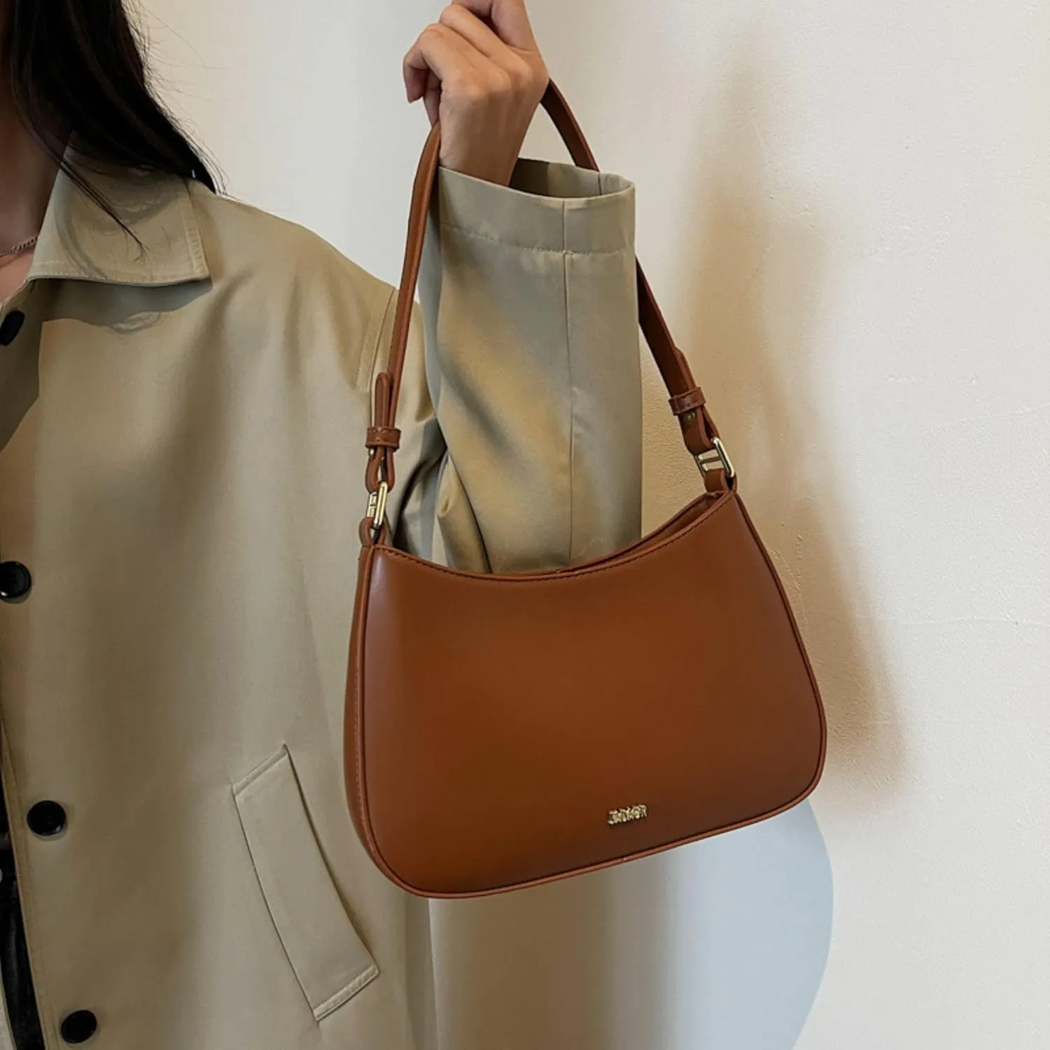 Makukke Small Shoulder Bag, Crossbody Bag - PU Leather, Y2K Vintage Party Handbag
