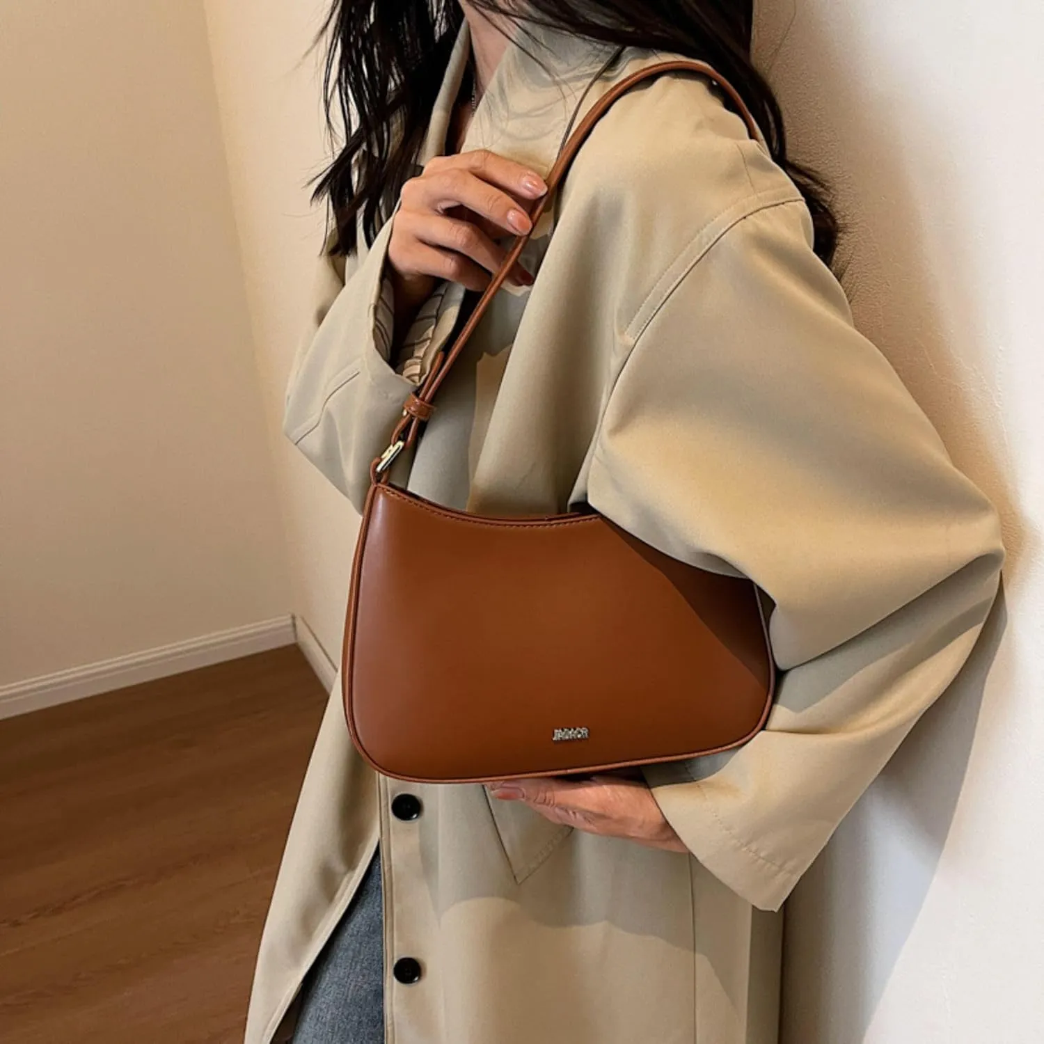 Makukke Small Shoulder Bag, Crossbody Bag - PU Leather, Y2K Vintage Party Handbag