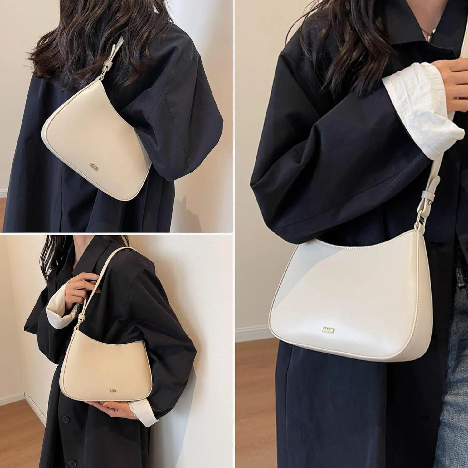 Makukke Small Shoulder Bag, Crossbody Bag - PU Leather, Y2K Vintage Party Handbag