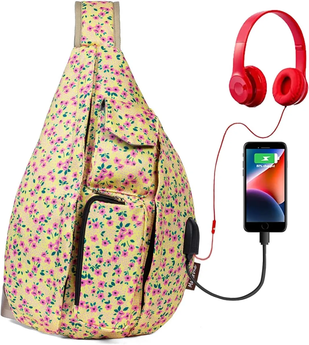 Malirona Sling Bag for Women Sling Backpack Hiking Daypack Multipurpose Crossbody Chest Bag