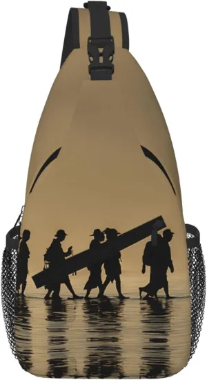 Many Zombie Print Cross Chest Bag Diagonally For Short-Distance Travel And Daily Use