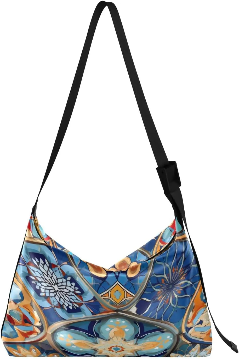 Map of the Tower and Palace Soft Leather Bag, Leather Crossbody Bag, Women's Crossbody Hobo Bag