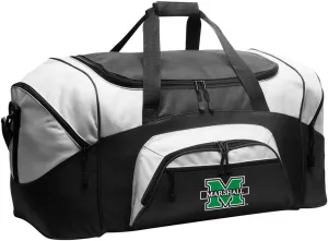 Marshall University Suitcase Duffle Bag Large Marshall Duffel Gift Idea for Her or Him (Black)