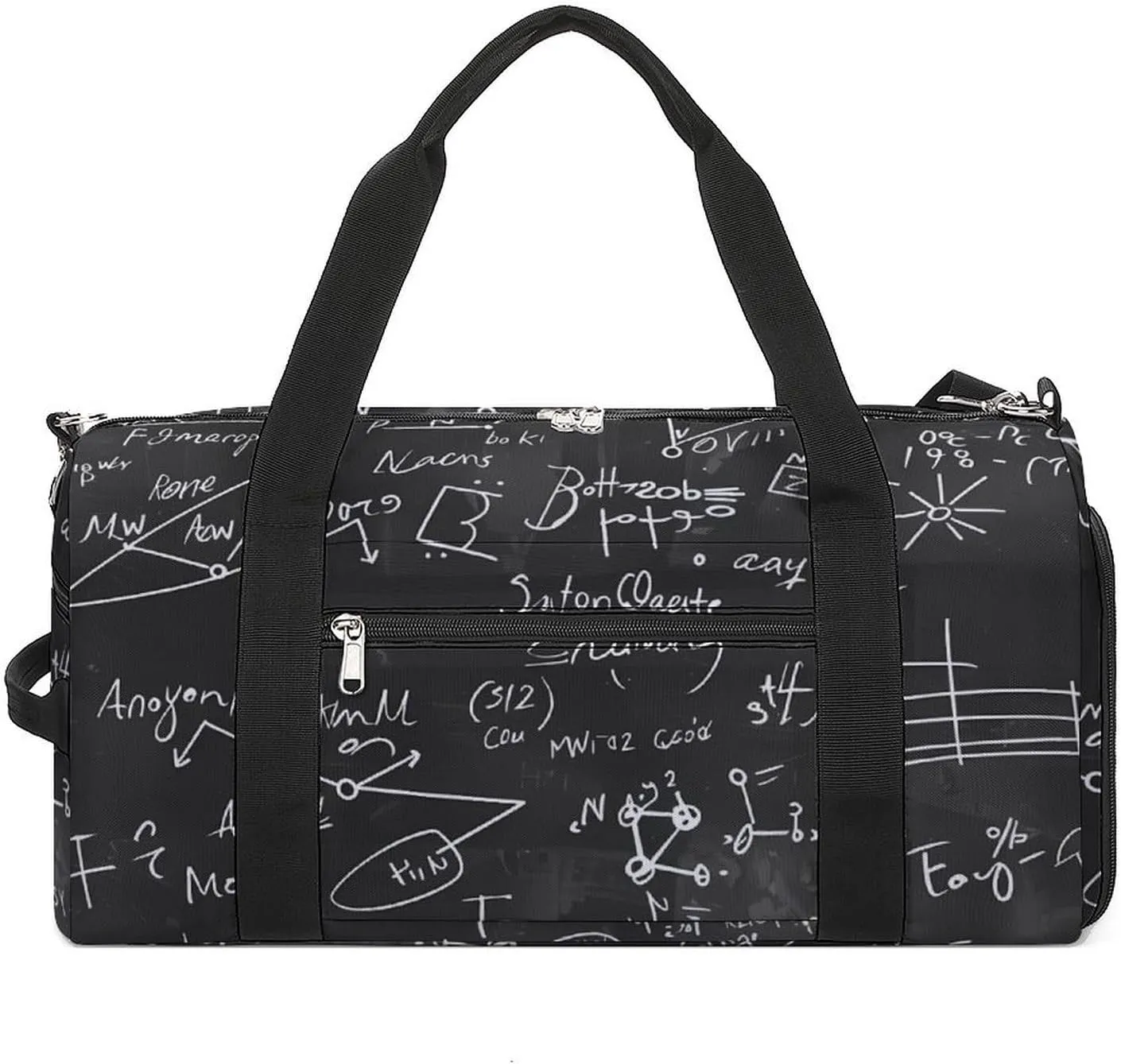 Mathematical Algebra Equations Formulas Sports Gym Bag Lightweight Travel Duffle Bag Carry on Weekender Bags for Women Men