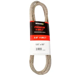 Maxpower 347605 Premium Belt Reinforced with Kevlar Fiber Cords, 5/8" x 60"