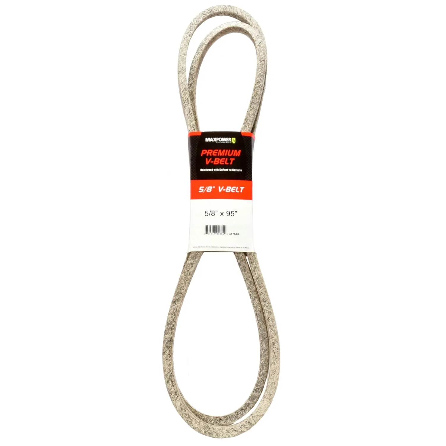 Maxpower 347640 Premium Belt Reinforced with Kevlar Fiber Cords, 5/8" x 95"