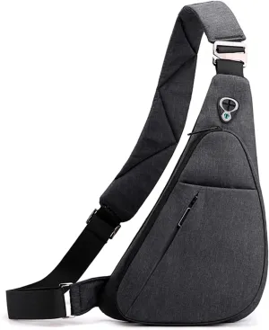 MAXTOP Anti Theft Crossbody Travel Bag for Men Women Slim Sling Shoulder Bag with Adjustable Strap