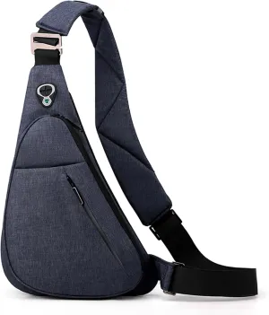MAXTOP Anti Theft Crossbody Travel Bag for Men Women Slim Sling Shoulder Bag with Adjustable Strap