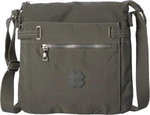 Medium Size Lightweight Fabric Multi Zip Compartment's Womens Messenger Crossbody Shoulder Bag - Ava