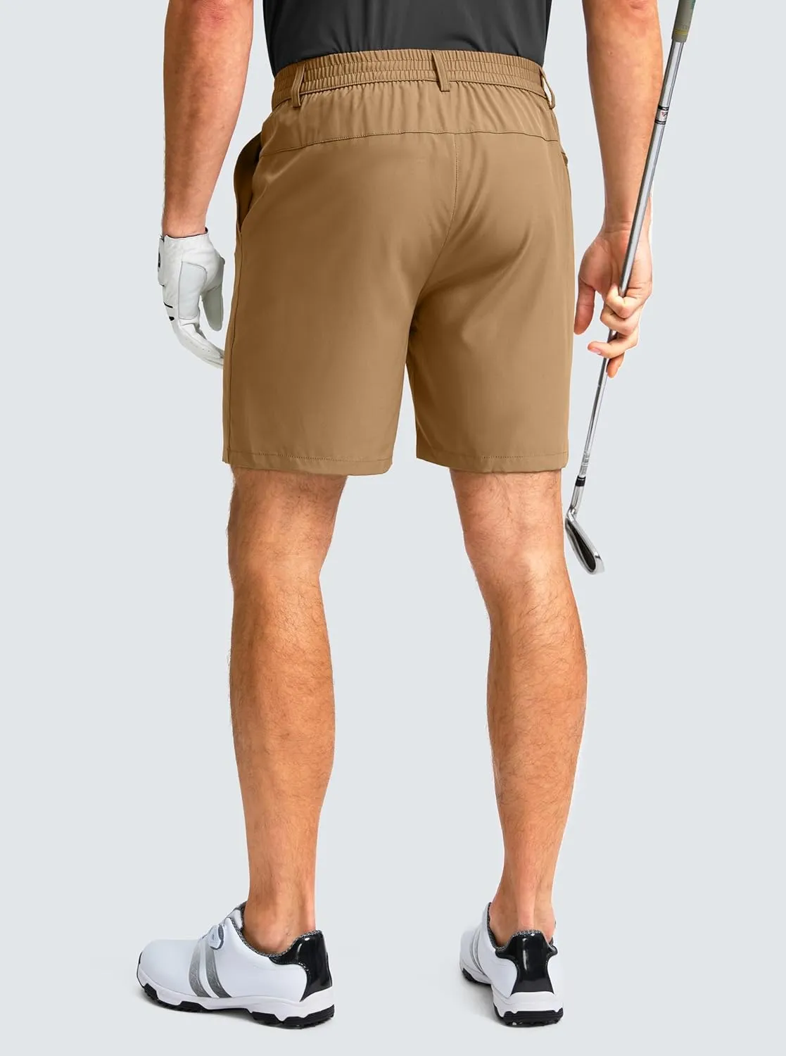 Men's Casual Shorts 7" Lightweight Golf Shorts for Men Stretch with 3 Pockets Quick Dry Breathable Work Shorts