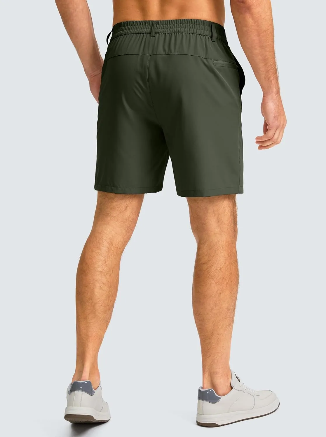 Men's Casual Shorts 7" Lightweight Golf Shorts for Men Stretch with 3 Pockets Quick Dry Breathable Work Shorts