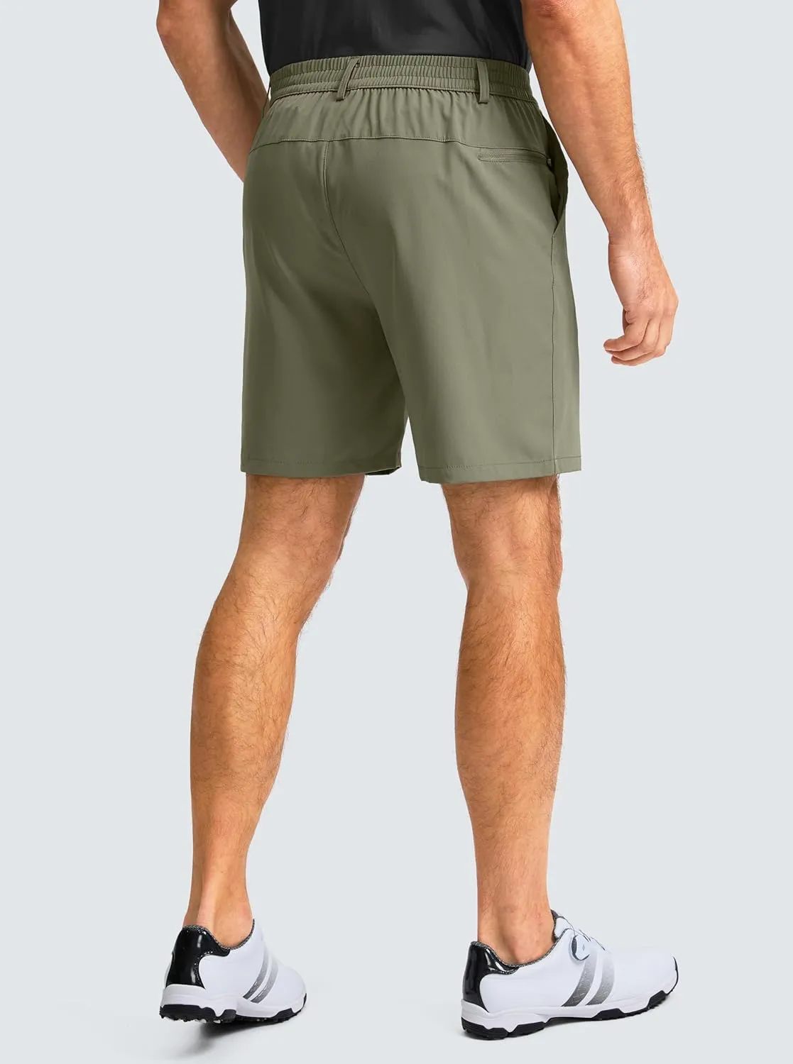 Men's Casual Shorts 7" Lightweight Golf Shorts for Men Stretch with 3 Pockets Quick Dry Breathable Work Shorts