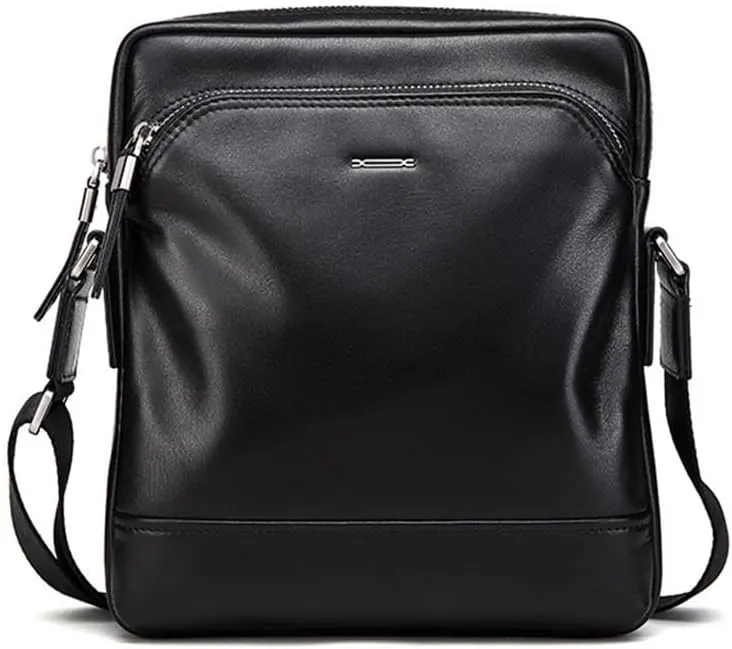 Men's Shoulder Bag Crossbody Multifunctional Handheld Genuine Soft Leather Bag Business Layer Cowhide