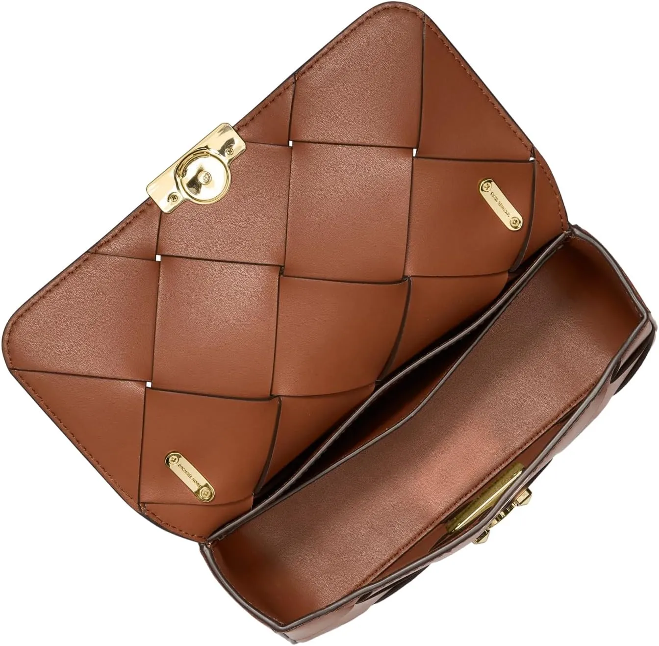 Michael Kors Tribeca Small Woven Convertible Chain Shoulder Bag