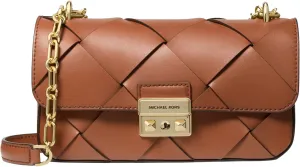 Michael Kors Tribeca Small Woven Convertible Chain Shoulder Bag