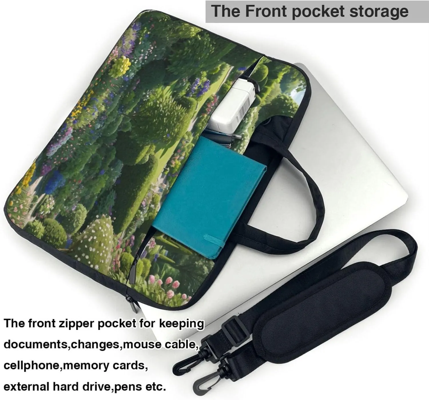 Middle Ages Pattern Laptop Shoulder Bag Notebook Computer Case Briefcase With Shoulder Straps And Handle