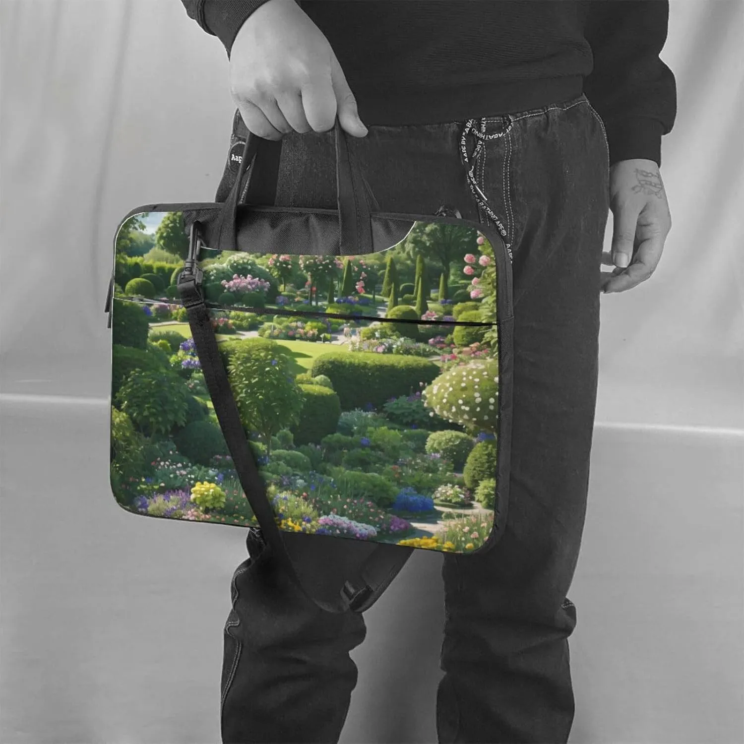 Middle Ages Pattern Laptop Shoulder Bag Notebook Computer Case Briefcase With Shoulder Straps And Handle