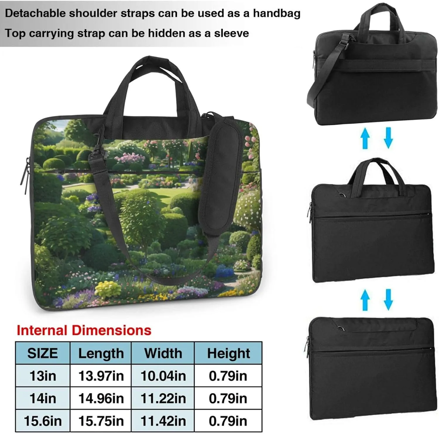 Middle Ages Pattern Laptop Shoulder Bag Notebook Computer Case Briefcase With Shoulder Straps And Handle