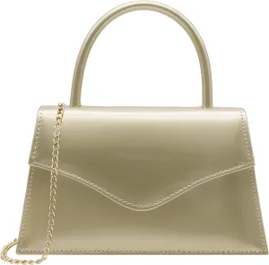 Milisente Women's Evening Bag Bridal Party Clutch Purses Cocktail Prom Handbags with Patent Leather