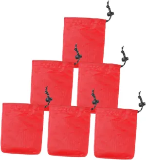 Milisten 6Pcs Drawstring Storage Bags for Outdoor Use Versatile present Packaging and Sundries Organizer Durable Bright Colors for Easy Access for Camping and Travel