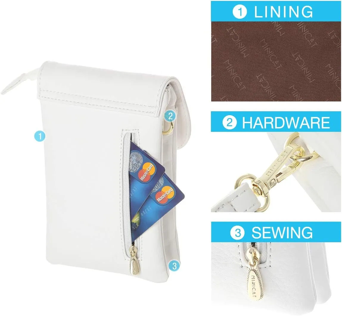 MINICAT Roomy Pockets Small Crossbody Bags Cell Phone Wallet Purses for Women