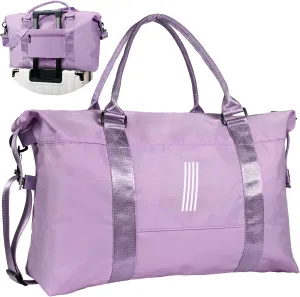 Mom Birthday Gift, Personalized Gifts, Initial Travel Duffel Bag, Personalized Weekender Bag,Monogram Overnight Bag, Personalized Gifts Friend Gifts Self Care Gifts for Women (Letter I)
