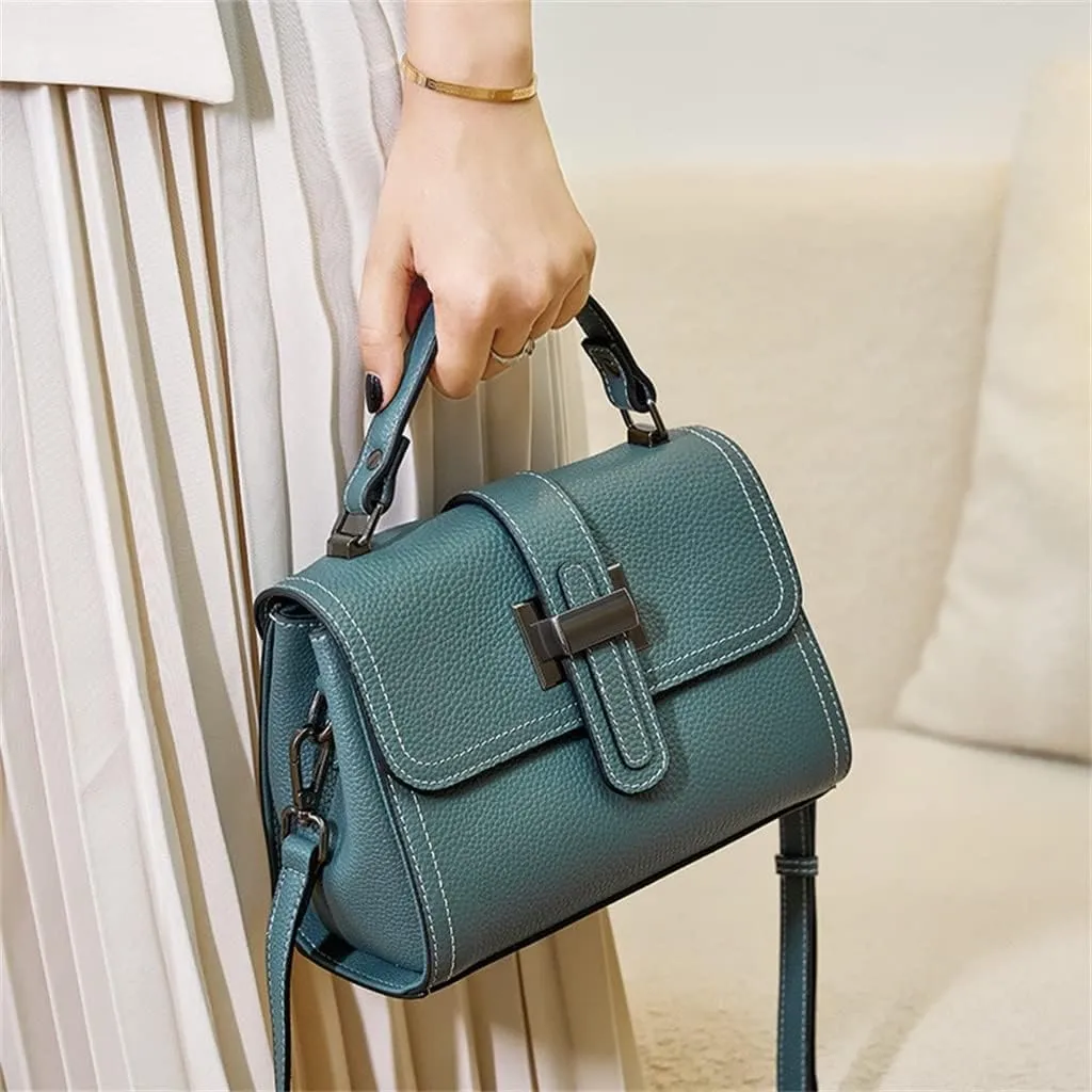 mom Female Small Crossbody Bag Leather Female Bag Everything Shoulder Portable Small Square Bag