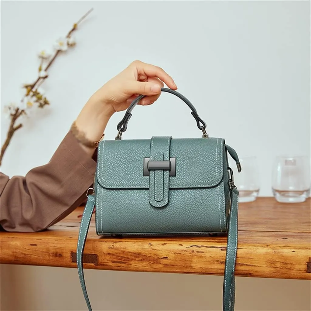 mom Female Small Crossbody Bag Leather Female Bag Everything Shoulder Portable Small Square Bag