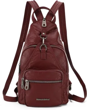 Montana West Convertible Backpack for Women Sling Bag with Vegan Leather Adjustable Sling Backpack Vintage Shoulder Purses for Women