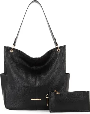 Montana West Hobo Purses for Women Soft Top Handle Shoulder Bag with Wallet Set