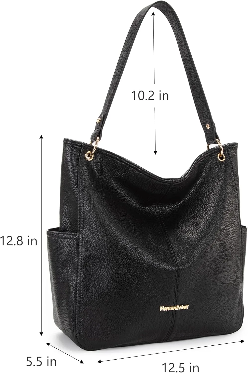 Montana West Hobo Purses for Women Soft Top Handle Shoulder Bag with Wallet Set