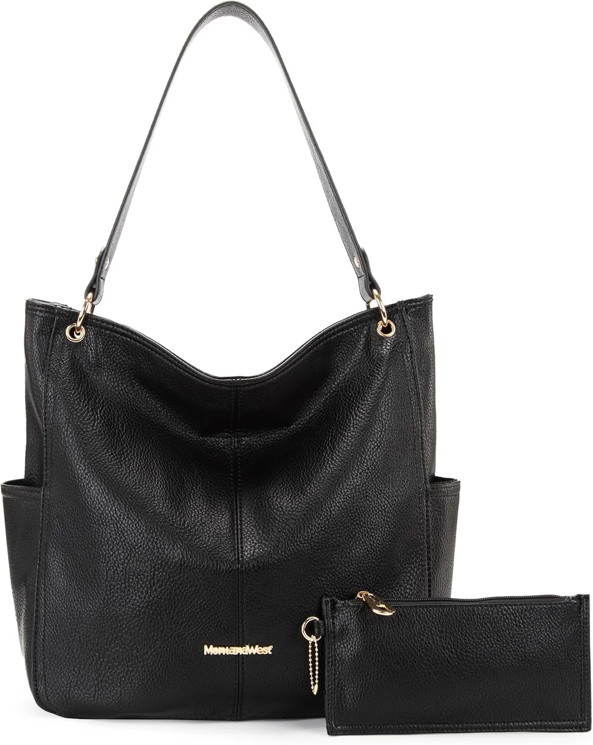 Montana West Hobo Purses for Women Soft Top Handle Shoulder Bag with Wallet Set