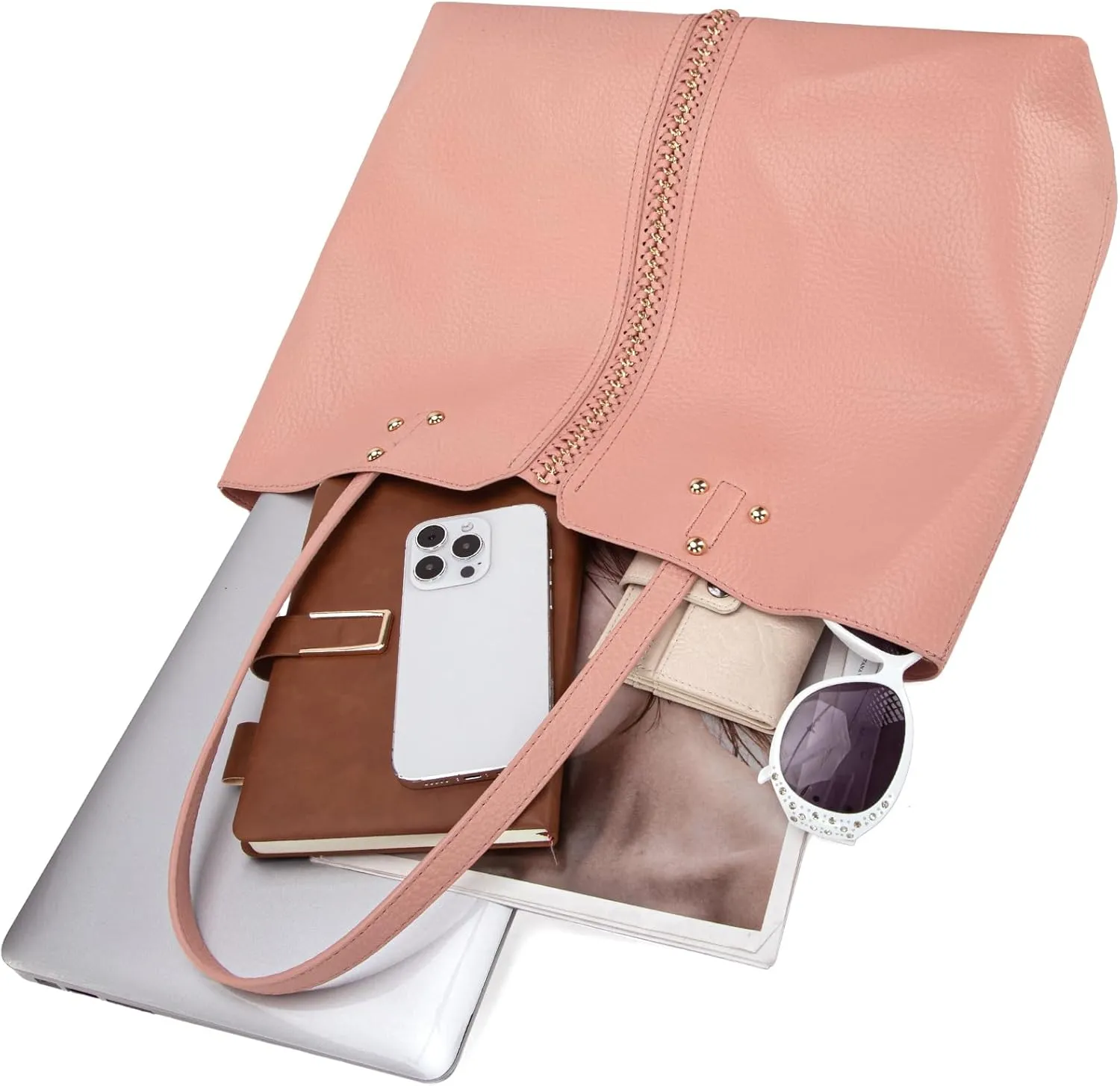 Montana West Tote Bag Soft Faux Leather Shoulder Purses for Women