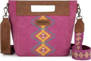 Montana West x Wrangler Wallet for Women Credit Card Wallet Ladies & Small Aztec Satchel Handbags with Crossbody Strap