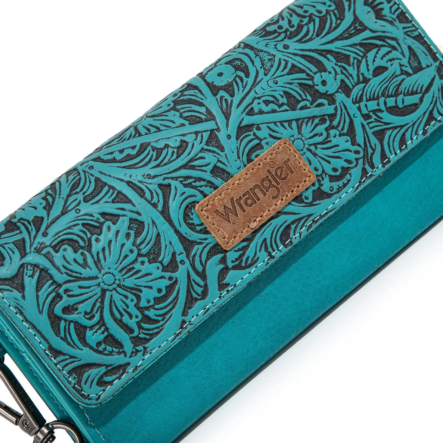Montana West X Wrangler Western Wallets for Women Trifold Wristlet Wallets Large Capacity Women Clutch Wallet with Coin Purse