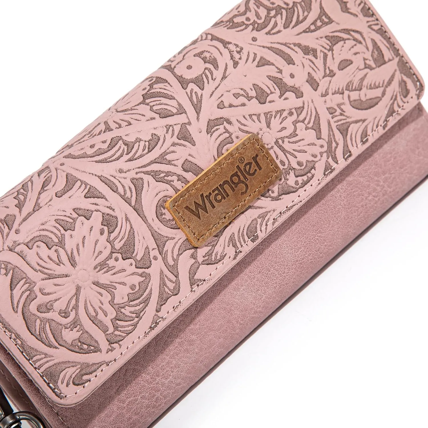 Montana West X Wrangler Western Wallets for Women Trifold Wristlet Wallets Large Capacity Women Clutch Wallet with Coin Purse