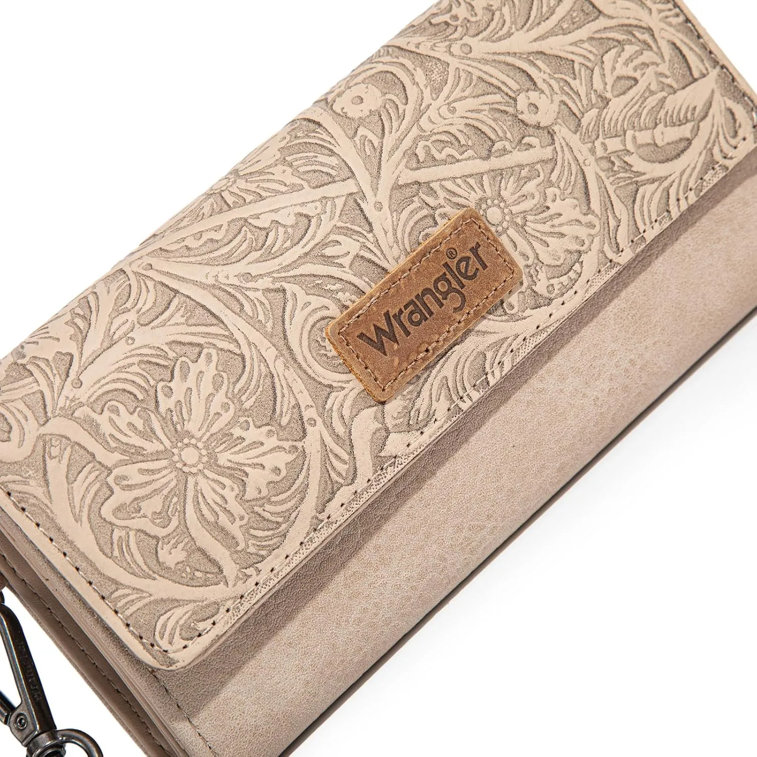 Montana West X Wrangler Western Wallets for Women Trifold Wristlet Wallets Large Capacity Women Clutch Wallet with Coin Purse