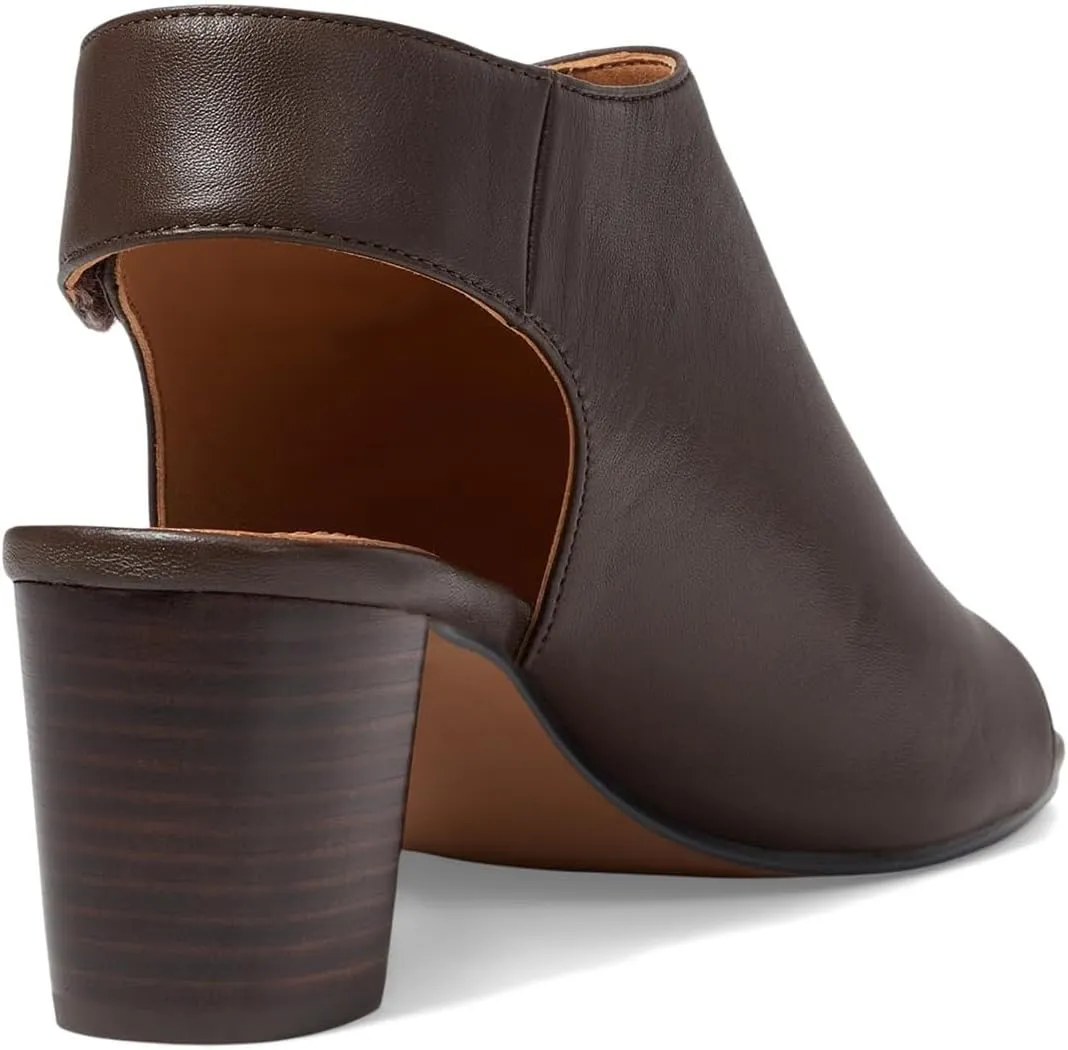 MOOMMO Women Chunky Block Heel Booties Sandals Open Square Toe Cutout Ankle Boots Backless 2" Stacked Mid Heels Matte Sandal Bootie Dress Peep Toe Heeled Sandals Hook & Loop Vintage Comfort 4-11 M US