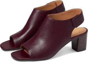 MOOMMO Women Chunky Block Heel Booties Sandals Open Square Toe Cutout Ankle Boots Backless 2" Stacked Mid Heels Matte Sandal Bootie Dress Peep Toe Heeled Sandals Hook & Loop Vintage Comfort 4-11 M US