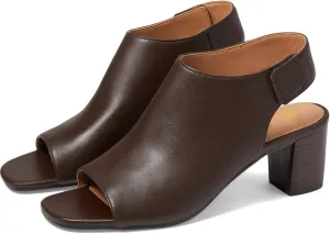 MOOMMO Women Chunky Block Heel Booties Sandals Open Square Toe Cutout Ankle Boots Backless 2" Stacked Mid Heels Matte Sandal Bootie Dress Peep Toe Heeled Sandals Hook & Loop Vintage Comfort 4-11 M US
