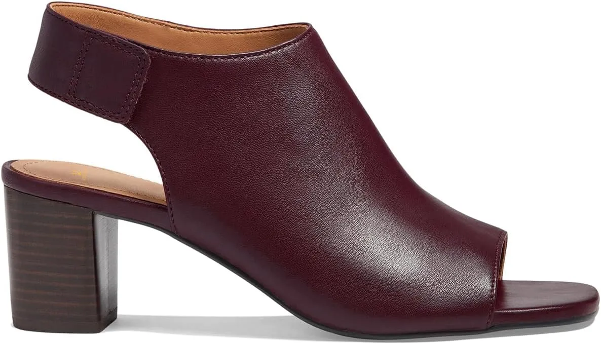 MOOMMO Women Chunky Block Heel Booties Sandals Open Square Toe Cutout Ankle Boots Backless 2" Stacked Mid Heels Matte Sandal Bootie Dress Peep Toe Heeled Sandals Hook & Loop Vintage Comfort 4-11 M US