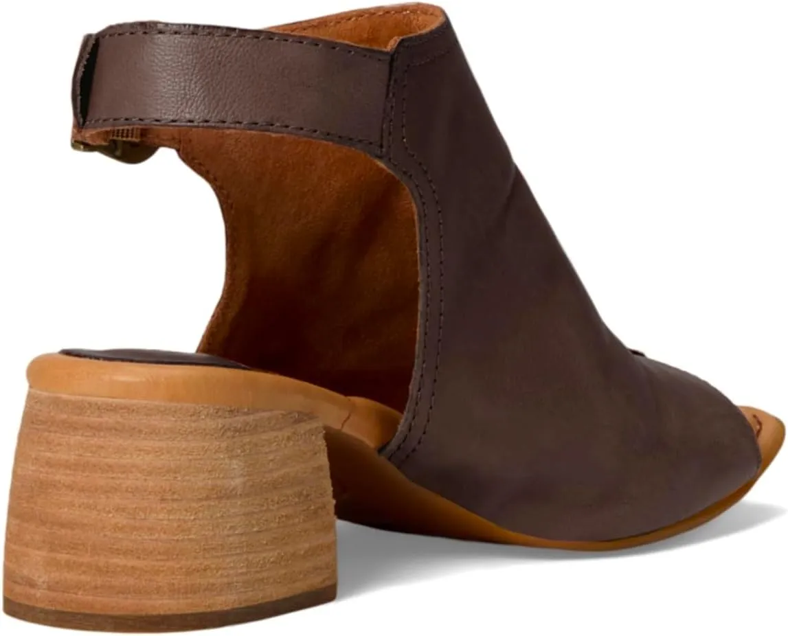 MOOMMO Women Chunky Stacked Heel Booties Sandals Suede Open Square Toe Cutout Ankle Boots Backless Mid Block Heels Slingback Sandals Buckle Ankle Strap Matte Peep Toe Summer Shoes Dressy 4-11 M US