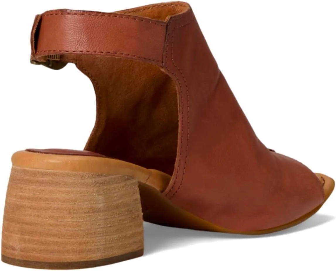 MOOMMO Women Chunky Stacked Heel Booties Sandals Suede Open Square Toe Cutout Ankle Boots Backless Mid Block Heels Slingback Sandals Buckle Ankle Strap Matte Peep Toe Summer Shoes Dressy 4-11 M US