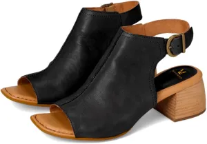 MOOMMO Women Chunky Stacked Heel Booties Sandals Suede Open Square Toe Cutout Ankle Boots Backless Mid Block Heels Slingback Sandals Buckle Ankle Strap Matte Peep Toe Summer Shoes Dressy 4-11 M US