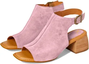 MOOMMO Women Chunky Stacked Heel Booties Sandals Suede Open Square Toe Cutout Ankle Boots Backless Mid Block Heels Slingback Sandals Buckle Ankle Strap Matte Peep Toe Summer Shoes Dressy 4-11 M US