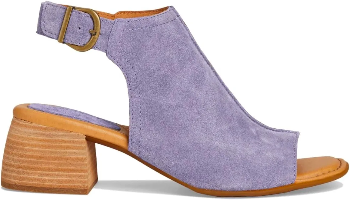 MOOMMO Women Chunky Stacked Heel Booties Sandals Suede Open Square Toe Cutout Ankle Boots Backless Mid Block Heels Slingback Sandals Buckle Ankle Strap Matte Peep Toe Summer Shoes Dressy 4-11 M US