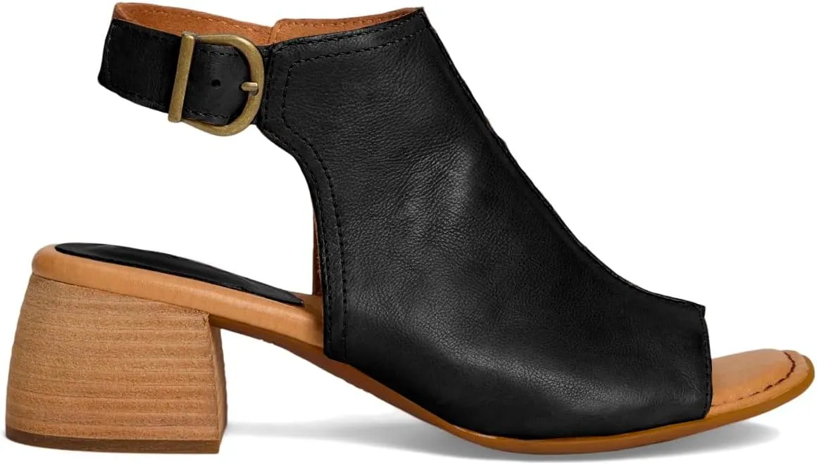 MOOMMO Women Chunky Stacked Heel Booties Sandals Suede Open Square Toe Cutout Ankle Boots Backless Mid Block Heels Slingback Sandals Buckle Ankle Strap Matte Peep Toe Summer Shoes Dressy 4-11 M US
